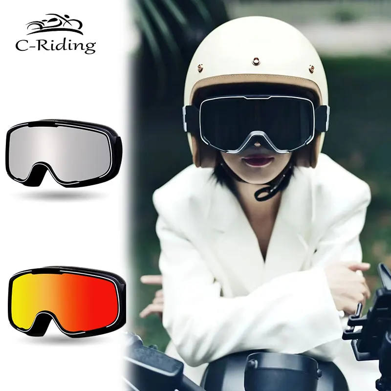Outdoor Sports Motorcycle Goggles Retro Motocross Riding Cycling Sunglasses Windproof Anti Sand Off-road Universal Glasses
Outdoor Sports Motorcycle Goggles Retro Motocross Riding Cycling Sunglasses Windproof Anti Sand Off-road Universal Glasses