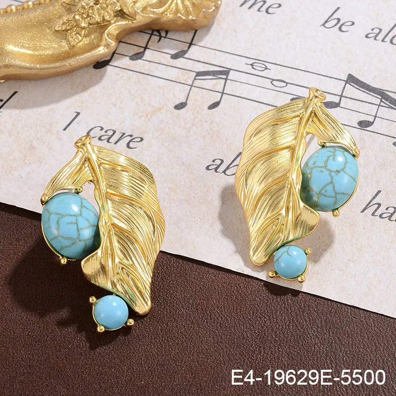 Dawn Jewelry Accessories Delicate earrings 925 high sense retro style geometric turquoise ladies
Dawn Jewelry Accessories Delicate earrings 925 high sense retro style geometric turquoise ladies