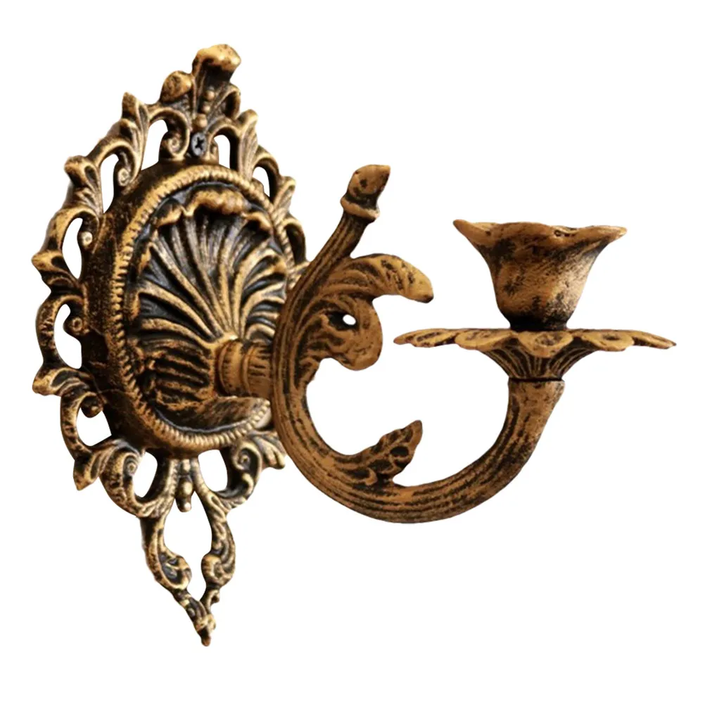 European Vintage Cast Iron Wall Holder Rustic Mount Sconce Decorative Candlestick Aristocratic Style for Living Dining
European Vintage Cast Iron Wall Holder Rustic Mount Sconce Decorative Candlestick Aristocratic Style for Living Dining