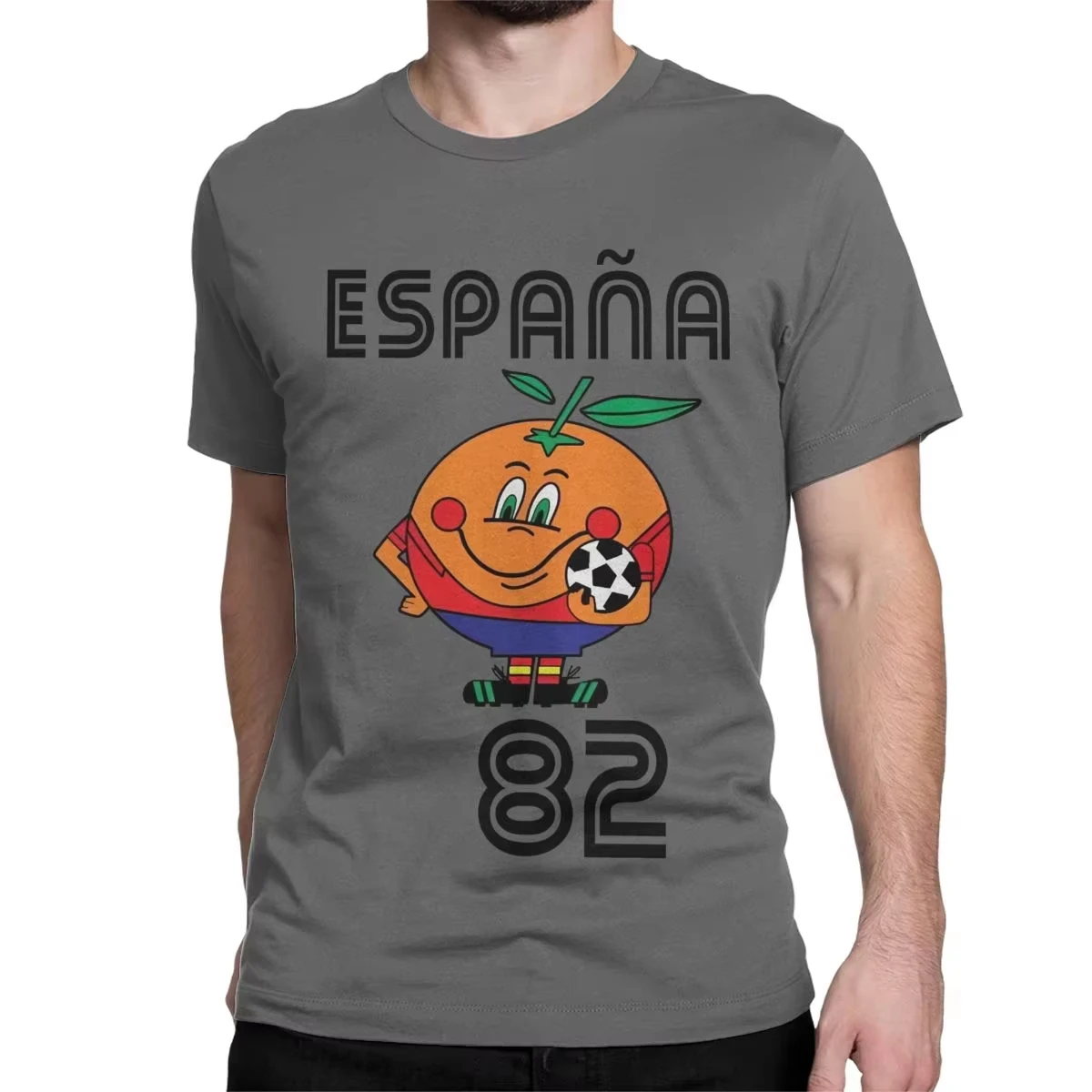Summer Naranjito Mens T Shirt Woman Cotton Short Sleeve Crewneck Espana 82 Spain Mascot 1982 Soccer Football Tees Men's Clothing
Summer Naranjito Mens T Shirt Woman Cotton Short Sleeve Crewneck Espana 82 Spain Mascot 1982 Soccer Football Tees Men's Clothing