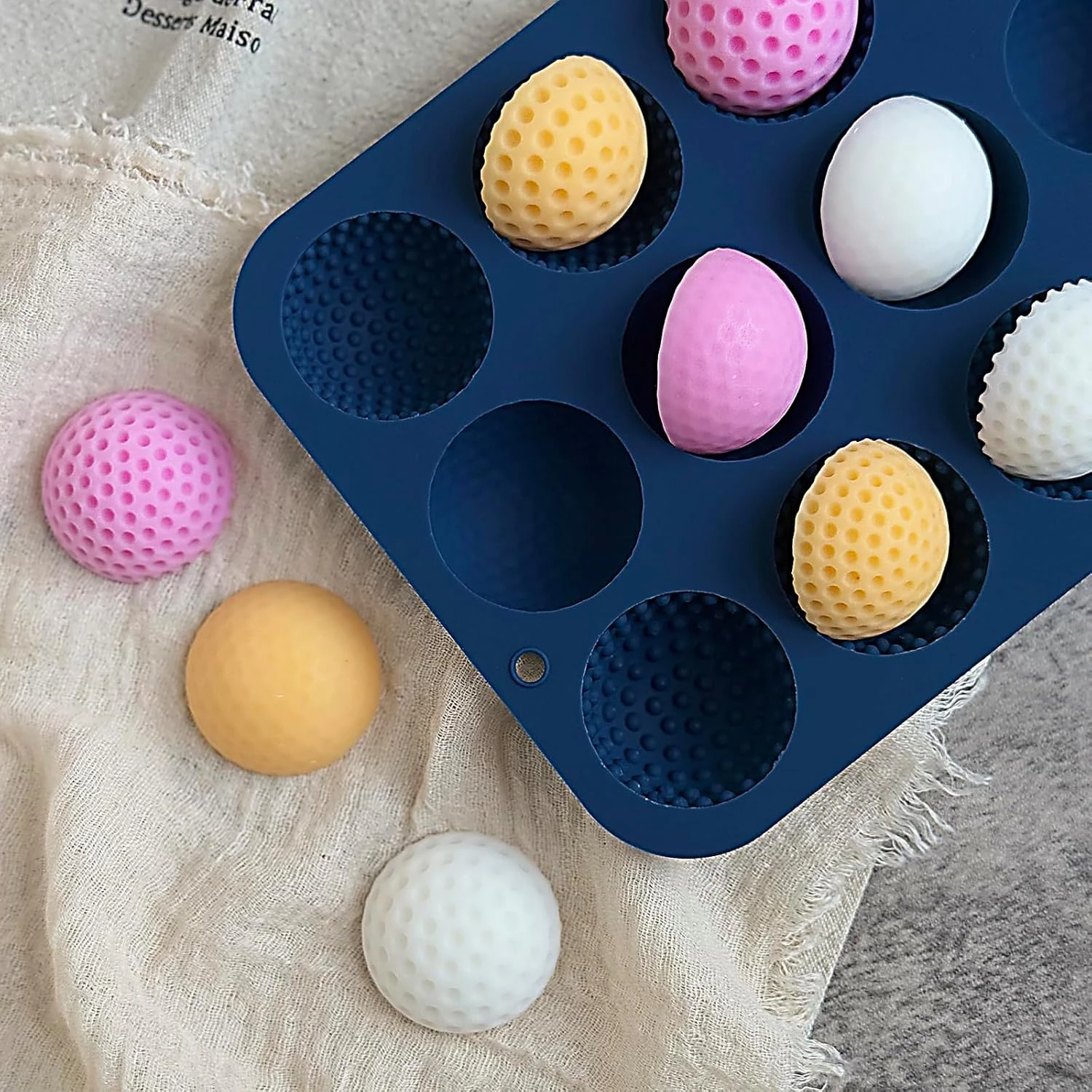 3d Golf Ball Silicone Molds for Cake Chocolate, Ice Cube Candy Jelly Candle Cake Cupcake Decoration Fondant Baking Accessories
3d Golf Ball Silicone Molds for Cake Chocolate, Ice Cube Candy Jelly Candle Cake Cupcake Decoration Fondant Baking Accessories