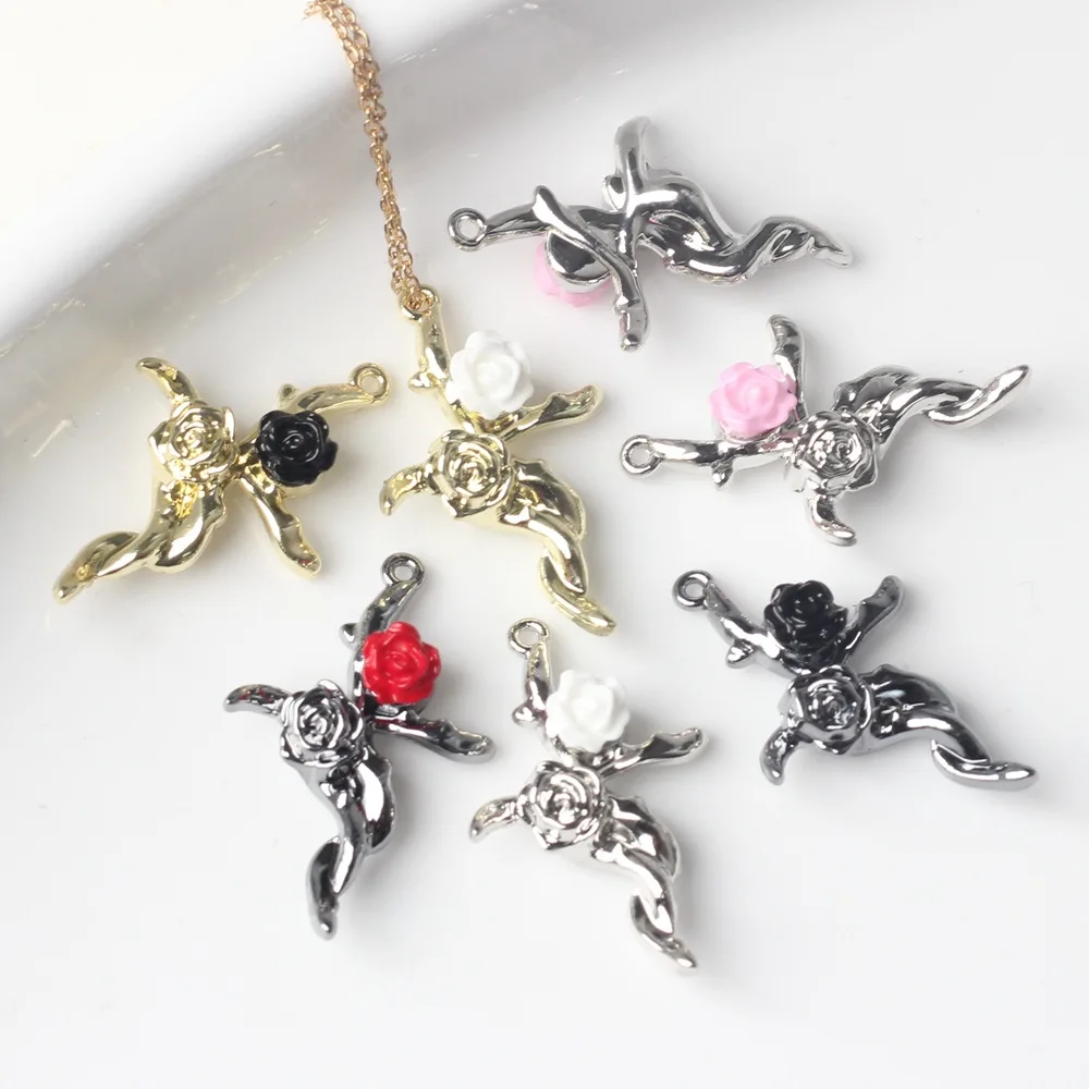 40pcs Vintage Silvery Color Pendant Charms Diy Rose Flower Necklace Earrings Jewelry Pendants Handmade Jewelry Making Findings
40pcs Vintage Silvery Color Pendant Charms Diy Rose Flower Necklace Earrings Jewelry Pendants Handmade Jewelry Making Findings