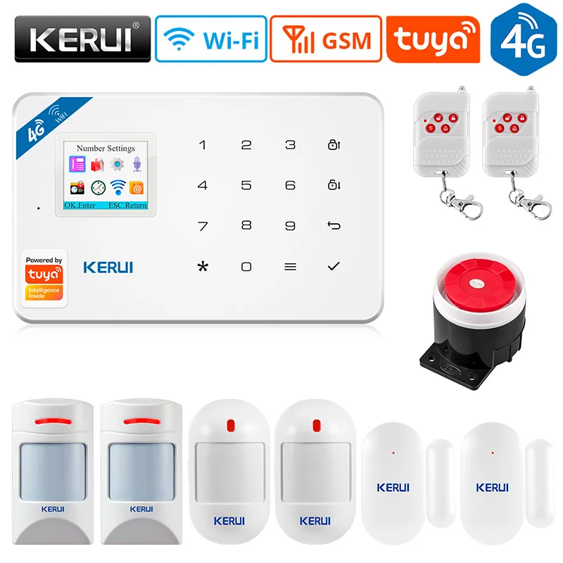 KERUI W181 Беспроводная Wi-Fi GSM сигнализация Домашняя безопасность Tuya APP Детектор движения Домашняя безопасность с детектором движения с иммунитетом домашних животных
KERUI W181 Беспроводная Wi-Fi GSM сигнализация Домашняя безопасность Tuya APP Детектор движения Домашняя безопасность с детектором движения с иммунитетом домашних животных