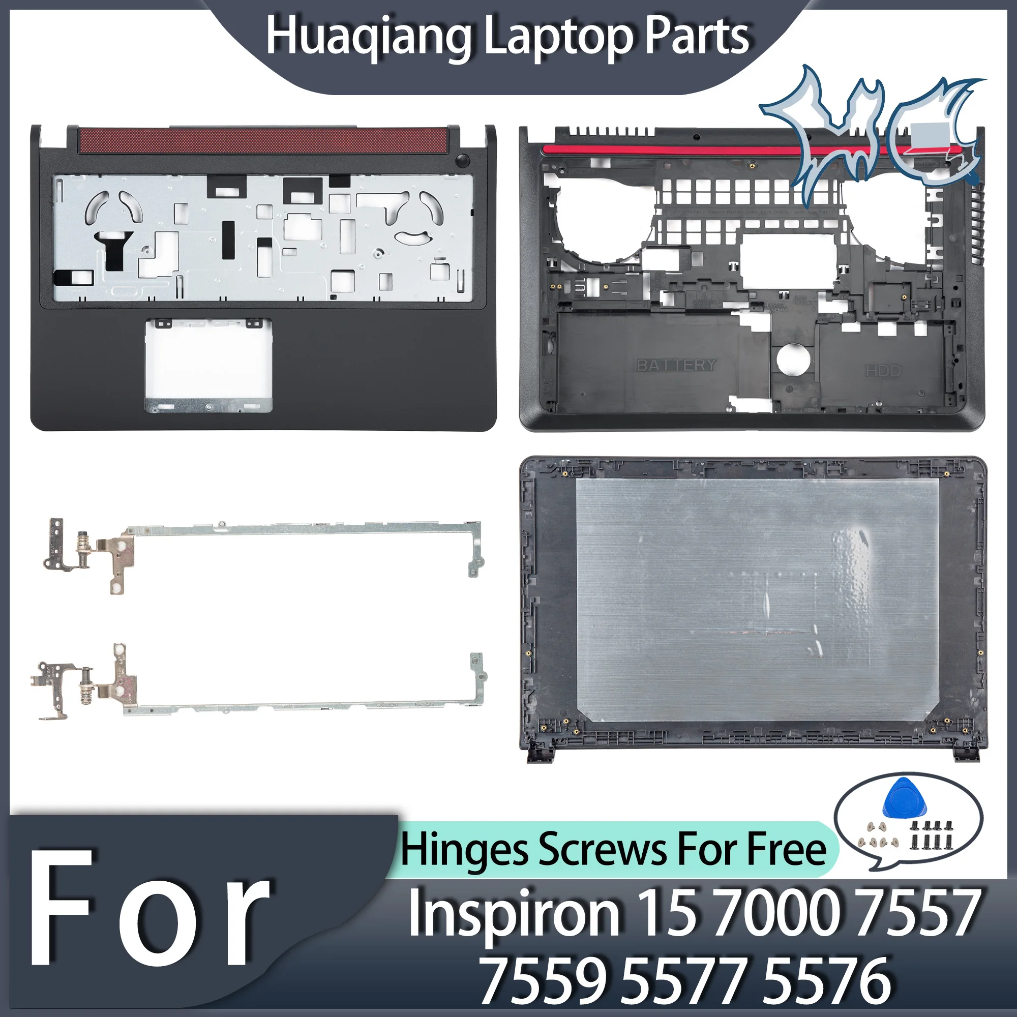 Laptop Cover For Dell 15 7557 7559 5577 5576 P57F LCD Top Case LCD Back Cover Hinges Palmrest Bottom Case NO Touch Accessories
Laptop Cover For Dell 15 7557 7559 5577 5576 P57F LCD Top Case LCD Back Cover Hinges Palmrest Bottom Case NO Touch Accessories