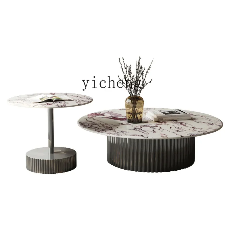 ZC living room household round coffee table rock slab coffee table light luxury high-end creative coffee table
ZC living room household round coffee table rock slab coffee table light luxury high-end creative coffee table
