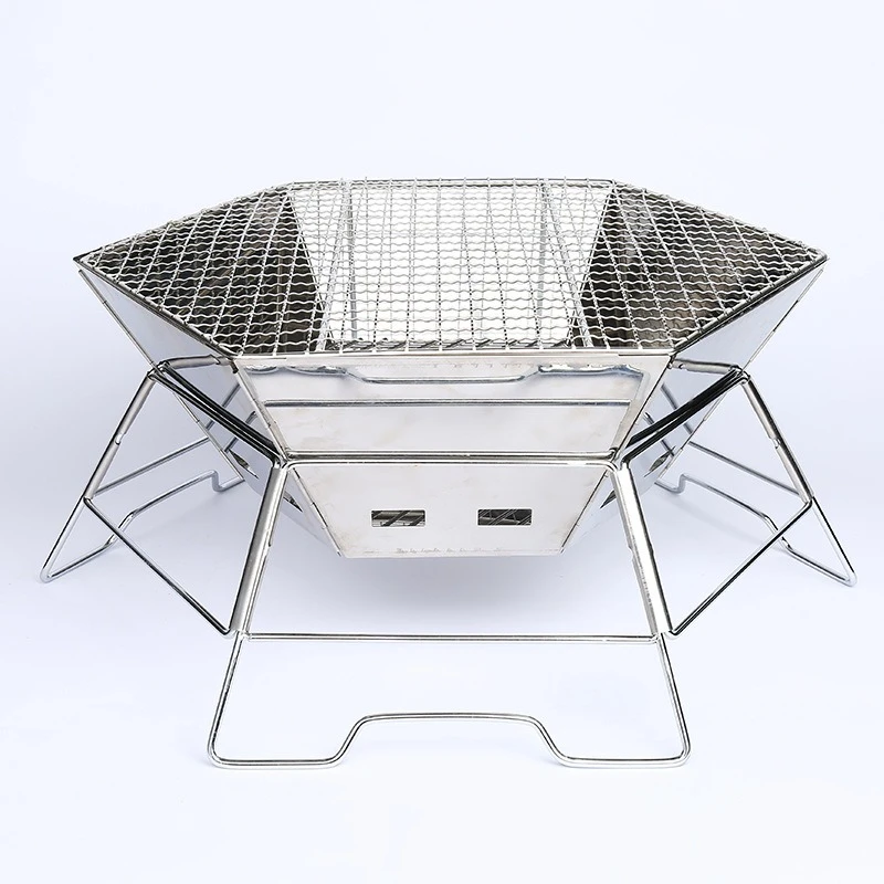 Outdoor Stainless Steel Camping Barbecue Stove Folding Portable Stable Stoves Strong Load-bearing Capacity Cooking Supplies
Outdoor Stainless Steel Camping Barbecue Stove Folding Portable Stable Stoves Strong Load-bearing Capacity Cooking Supplies