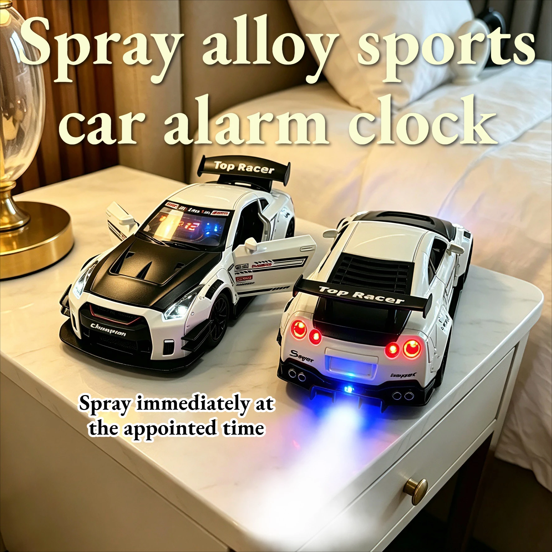 Car Enthusiast Gift Pre-sale GTR Alarm Clock Racing Engine Sound Mist Spray Home Decor
Car Enthusiast Gift Pre-sale GTR Alarm Clock Racing Engine Sound Mist Spray Home Decor
