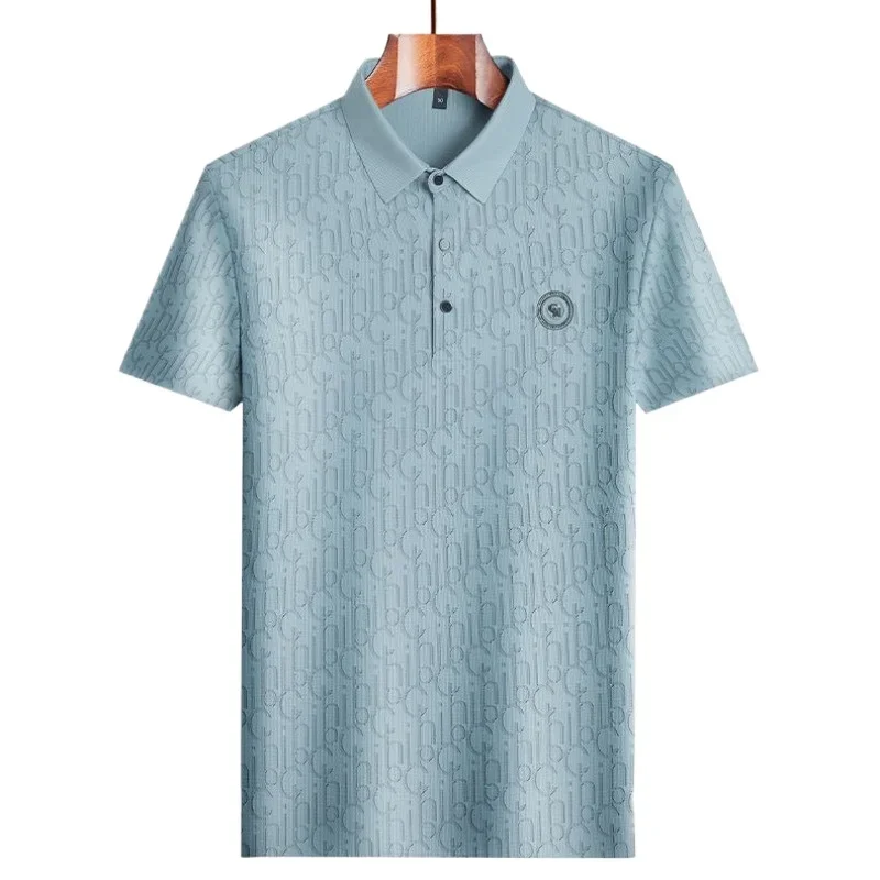 Новая летняя рубашка-поло, мужская футболка среднего возраста для молодежного бизнеса и отдыха из ледяного шелка, против морщин, высококачественная мужская футболка с короткими рукавами
Новая летняя рубашка-поло, мужская футболка среднего возраста для молодежного бизнеса и отдыха из ледяного шелка, против морщин, высококачественная мужская футболка с короткими рукавами