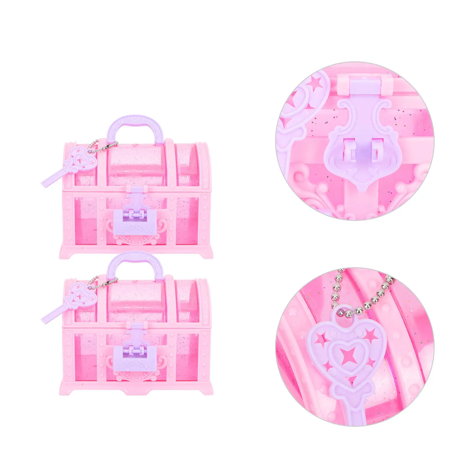 2Pcs Treasure Box Makeup Organizer Jewelry Storage Lockable Decorative Container for Room Table Clutter
2Pcs Treasure Box Makeup Organizer Jewelry Storage Lockable Decorative Container for Room Table Clutter