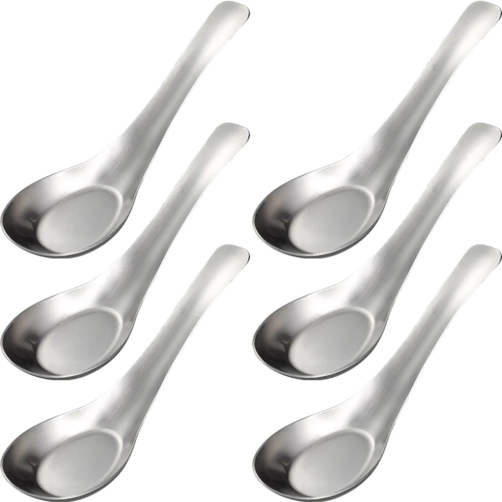 6Pcs Stainless Steel Soup Spoons Multi-Function Household Dinner Spoon Portable Reusable Eat Tool for Porridge Dessert
6Pcs Stainless Steel Soup Spoons Multi-Function Household Dinner Spoon Portable Reusable Eat Tool for Porridge Dessert