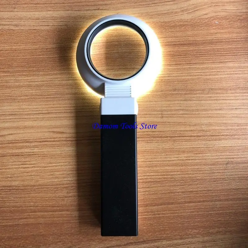 57BE 90° Bendable Illuminated Glass Lens Eye Loupes Magnifiers