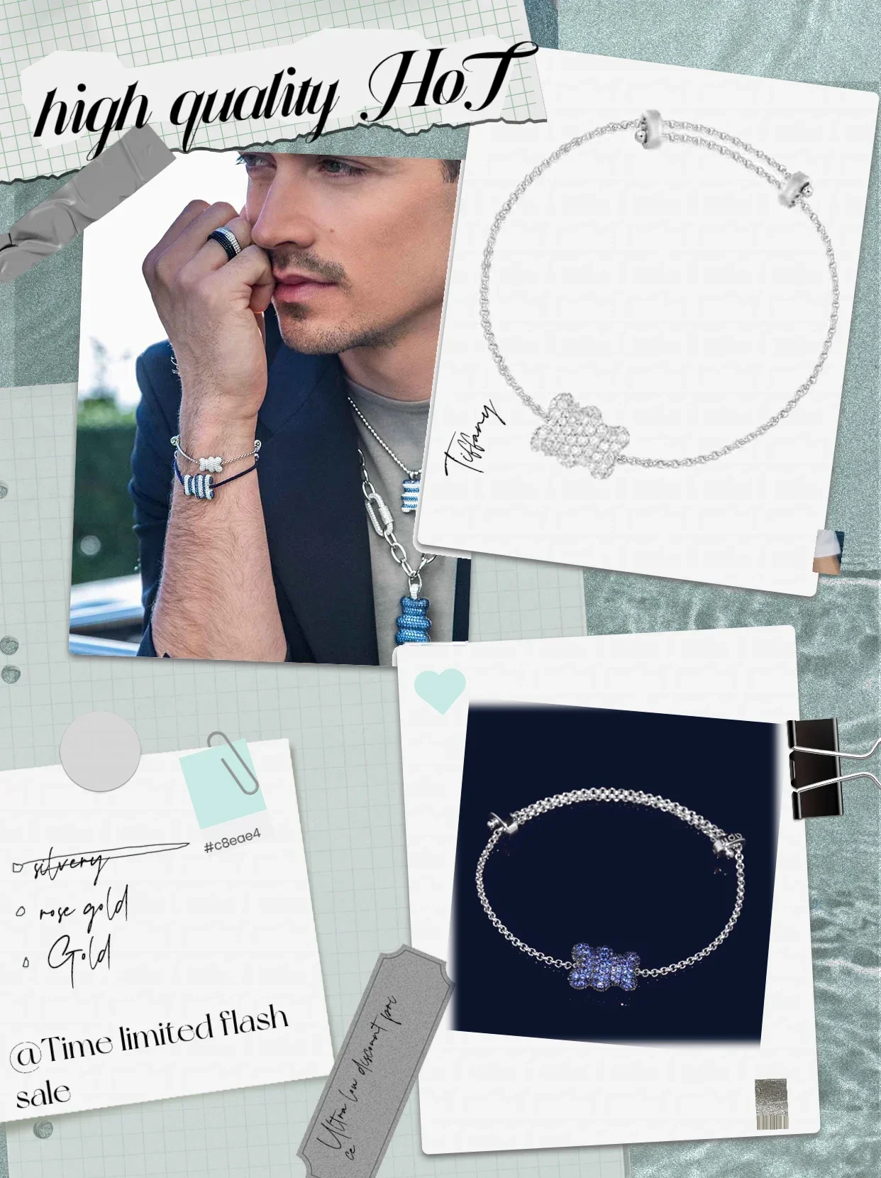 Solid Silver S925 Bracelet with Diamond and Zircon Shining Little Bear Couple Noble Luxury Male Female Couple OL Style
Solid Silver S925 Bracelet with Diamond and Zircon Shining Little Bear Couple Noble Luxury Male Female Couple OL Style