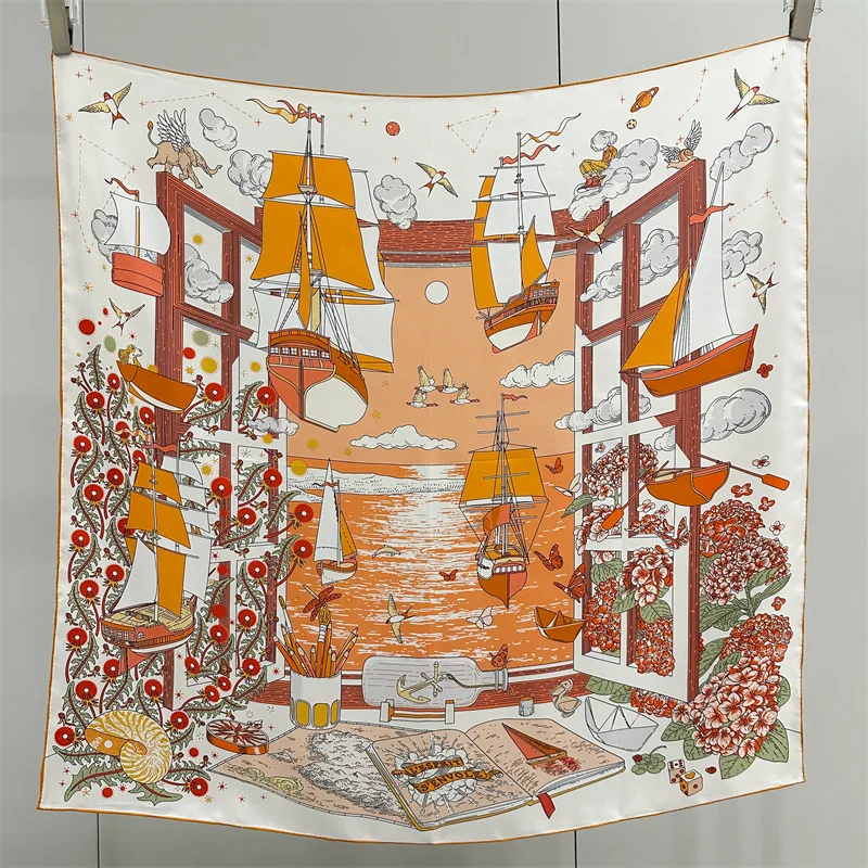 14MM Silk Scarf 90cm Square Shawls Hand Rolled Bandanas Head Hair Bag Belt Accessories Mother Scarves Valentine's Day Gift
14MM Silk Scarf 90cm Square Shawls Hand Rolled Bandanas Head Hair Bag Belt Accessories Mother Scarves Valentine's Day Gift