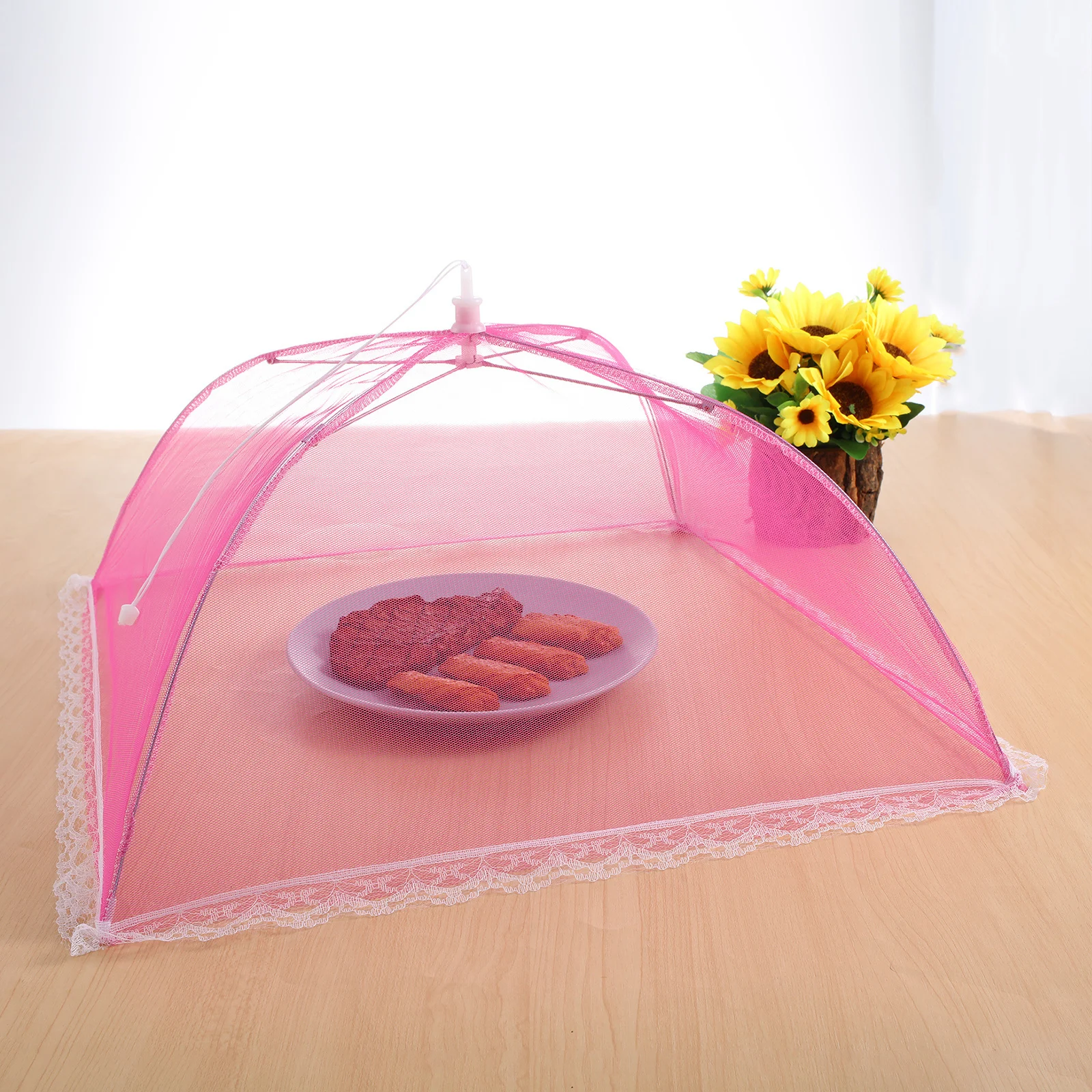 6pcs 17 Inch Outdoor Mesh Food Covers Anti-Dust Insect Protector For Picnic Bbq Camping Food Tent Reusable Cover
6pcs 17 Inch Outdoor Mesh Food Covers Anti-Dust Insect Protector For Picnic Bbq Camping Food Tent Reusable Cover