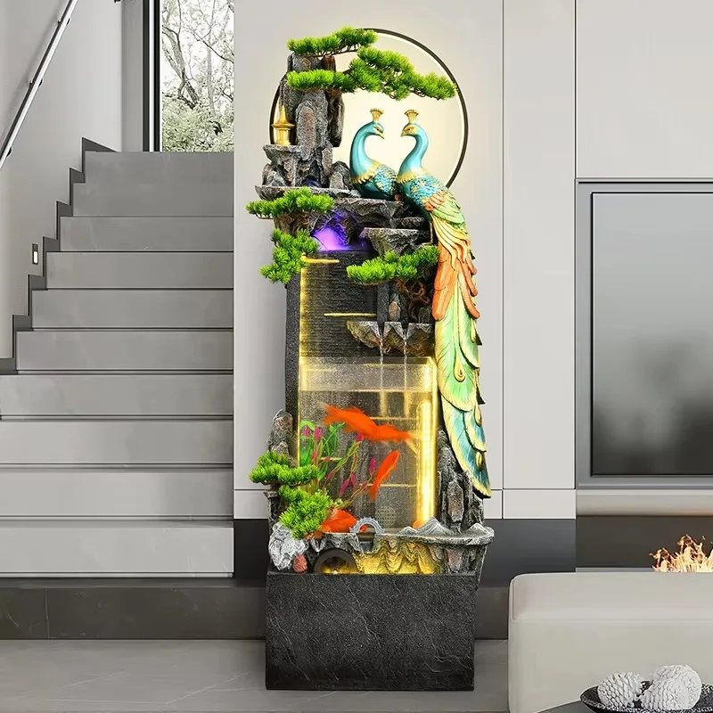 Peacock Flowing Water Living Room Tank Chinese Fish Pond Beauty Lucky Opening Floor Ornaments Creative Home
Peacock Flowing Water Living Room Tank Chinese Fish Pond Beauty Lucky Opening Floor Ornaments Creative Home