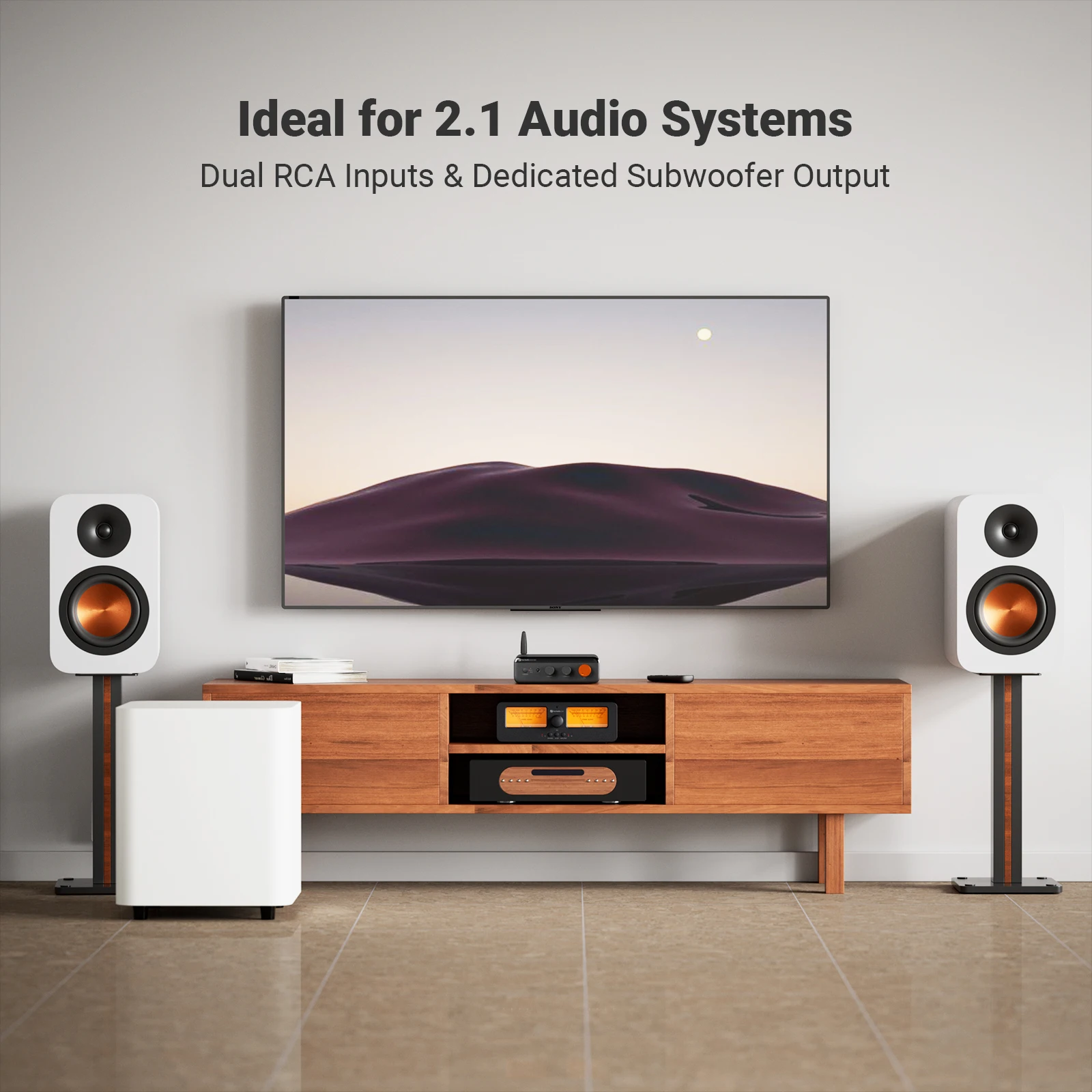 Fosi Audio BT6.0 Hifi Stero Amplifier 2.1 Channel Hifi Stero Amplifier PFFB technology 300W*2 Class D Power Amplifer amp
Fosi Audio BT6.0 Hifi Stero Amplifier 2.1 Channel Hifi Stero Amplifier PFFB technology 300W*2 Class D Power Amplifer amp