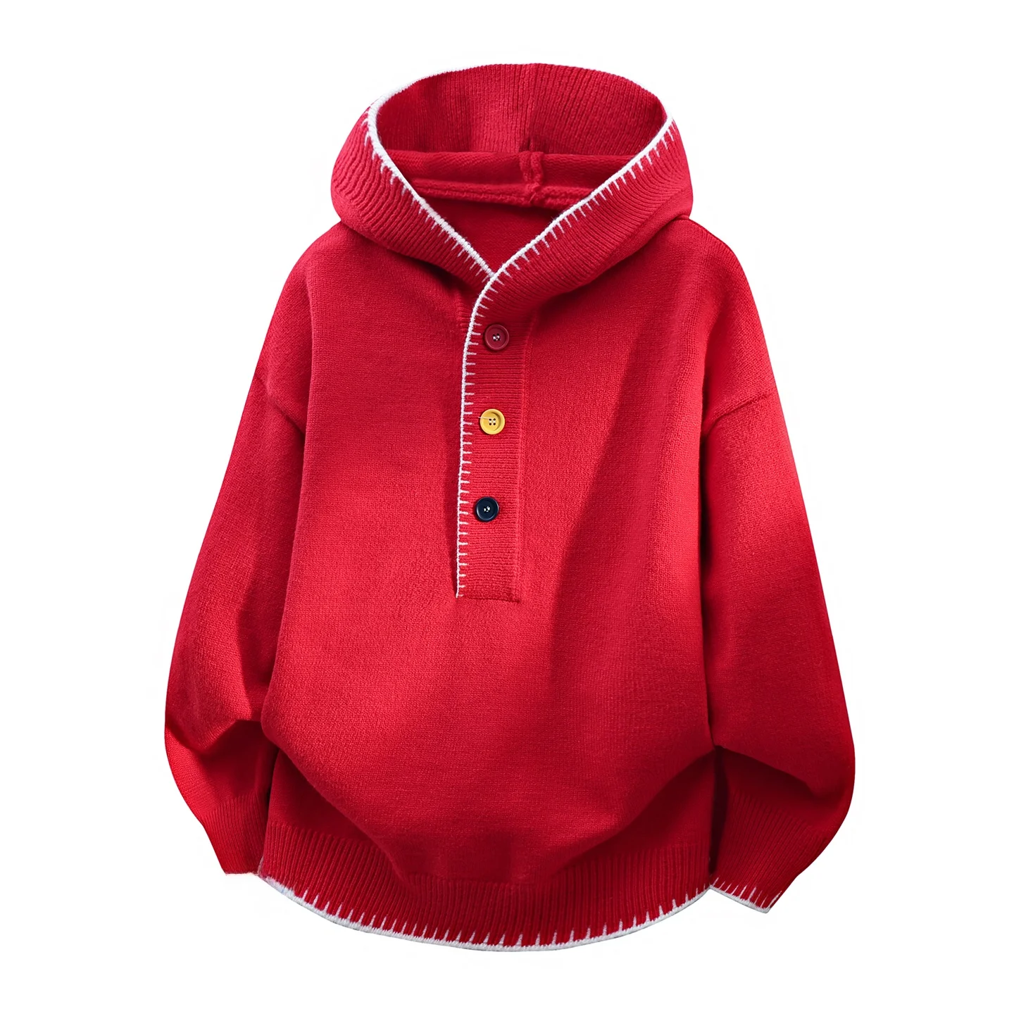 Красный вязаный свитер с капюшоном мужской, утепленный, свободного кроя, премиум-класса, зимняя теплая одежда, с длинными рукавами, на пуговицах, в корейском стиле
Красный вязаный свитер с капюшоном мужской, утепленный, свободного кроя, премиум-класса, зимняя теплая одежда, с длинными рукавами, на пуговицах, в корейском стиле