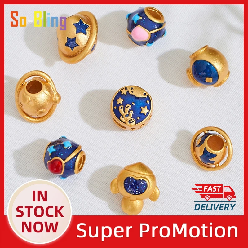 Alluvial Gold Charm Pendant Beads for Jewelry Making DIY Bracelet Handmade Accessories Planet
Alluvial Gold Charm Pendant Beads for Jewelry Making DIY Bracelet Handmade Accessories Planet
