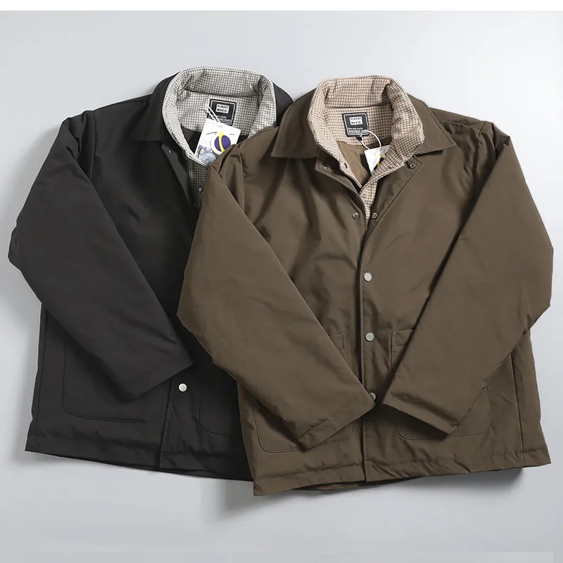 Winter Thiened Cotton Workwear Jaet Loose Fit ex Stand Collar Retro Sle Outerwear for Men And Women
Winter Thiened Cotton Workwear Jaet Loose Fit ex Stand Collar Retro Sle Outerwear for Men And Women