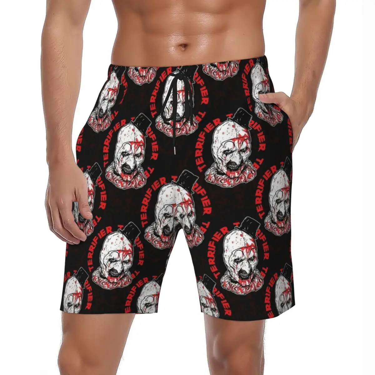 Мужские шорты для доски Art The Clown Terrifier, забавные пляжные плавки, рождественский фильм, дышащие серфинг, популярные пляжные шорты больших размеров
Мужские шорты для доски Art The Clown Terrifier, забавные пляжные плавки, рождественский фильм, дышащие серфинг, популярные пляжные шорты больших размеров