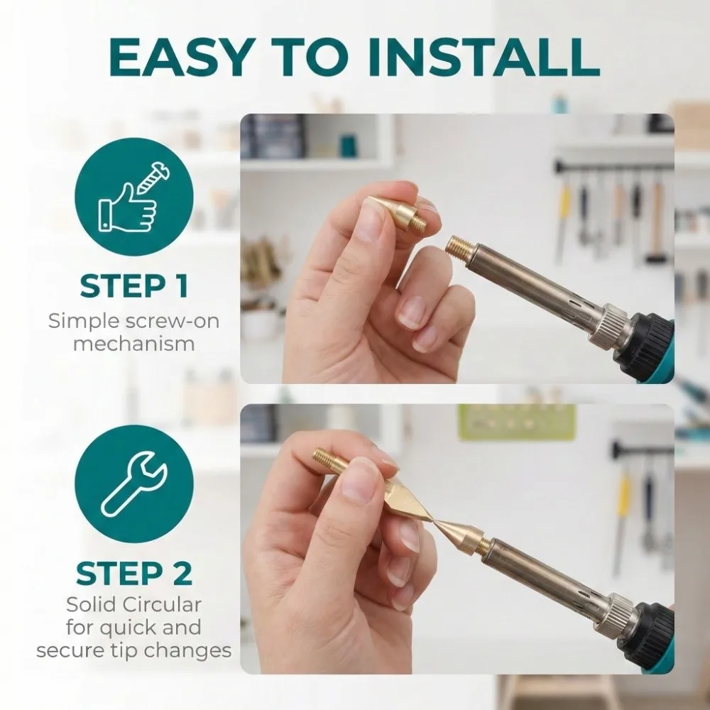 28Pcs Durable Engraving Tips Easy Install Universal Fit Soldering Iron Tips Sturdy DIY Craft Tool Handmade Creation
28Pcs Durable Engraving Tips Easy Install Universal Fit Soldering Iron Tips Sturdy DIY Craft Tool Handmade Creation