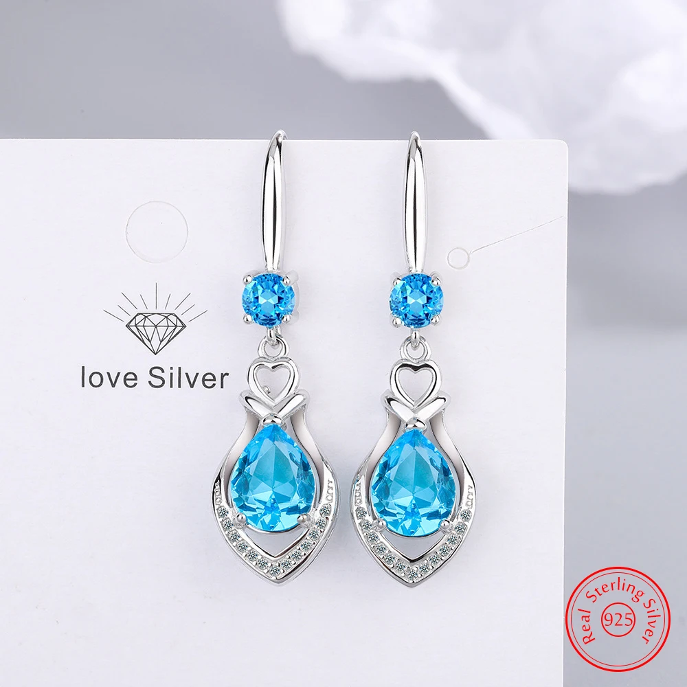 New Jewelry Women's 925 Sterling Silver Zircon Crystal Drop Earrings Fashion FQL25068
New Jewelry Women's 925 Sterling Silver Zircon Crystal Drop Earrings Fashion FQL25068