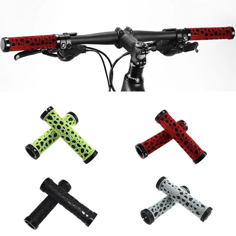 1 Pair Rubber Bicycle Handlebar Grips Shockproof Ergonomic Design Double-sided Mountain Bike Handlebar Covers
1 Pair Rubber Bicycle Handlebar Grips Shockproof Ergonomic Design Double-sided Mountain Bike Handlebar Covers