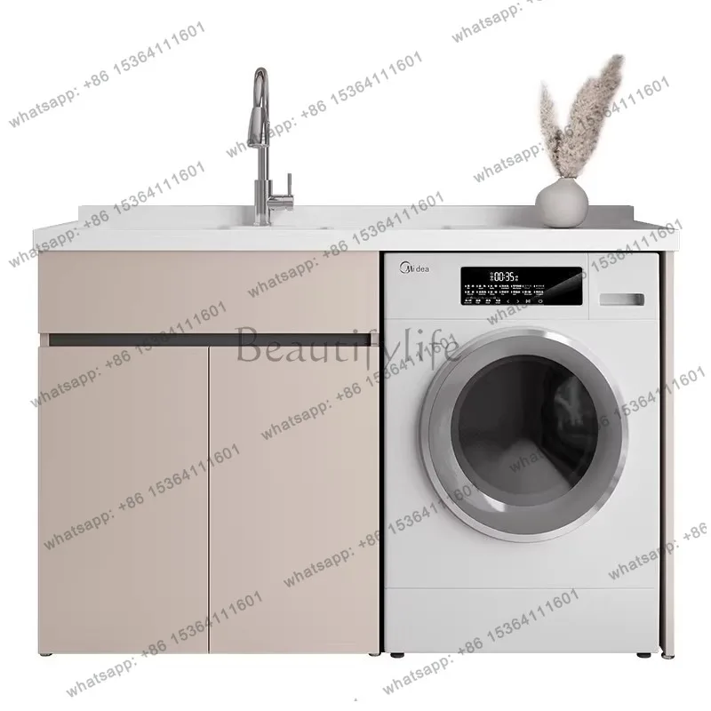 Aluminum Balcony Washing Machine Cabinet Modern Convenient Hand Wash Station Waterproof Cabinet Bathroom
Aluminum Balcony Washing Machine Cabinet Modern Convenient Hand Wash Station Waterproof Cabinet Bathroom