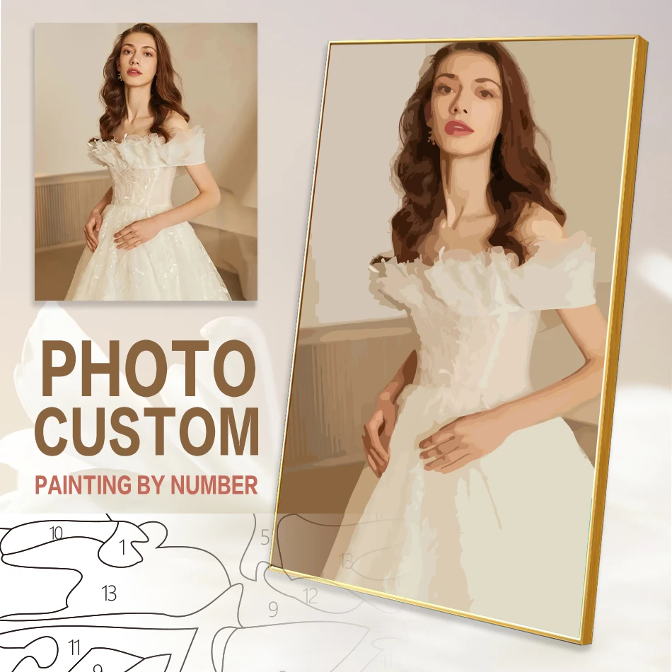 CHENISTORY 24/36/48 Color Drawing Painting By Numbers Custom Photo Customized Photos of Friend Valentines Day Gift
CHENISTORY 24/36/48 Color Drawing Painting By Numbers Custom Photo Customized Photos of Friend Valentines Day Gift