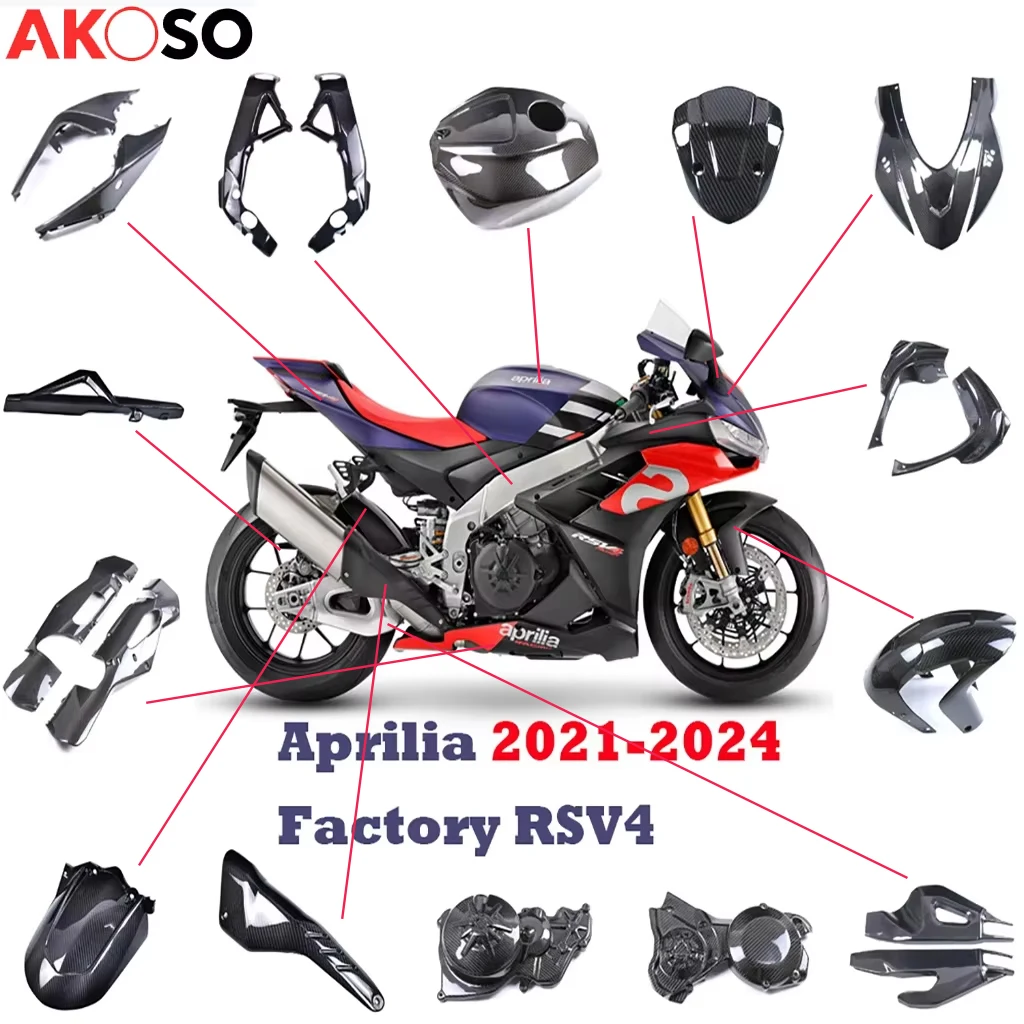 Motorcycle Protector For Aprilia Factory RSV4 2021-2024 Carbon Fiber Modified Fender Fuel Tank Cover Frame Fairing Accessories
Motorcycle Protector For Aprilia Factory RSV4 2021-2024 Carbon Fiber Modified Fender Fuel Tank Cover Frame Fairing Accessories