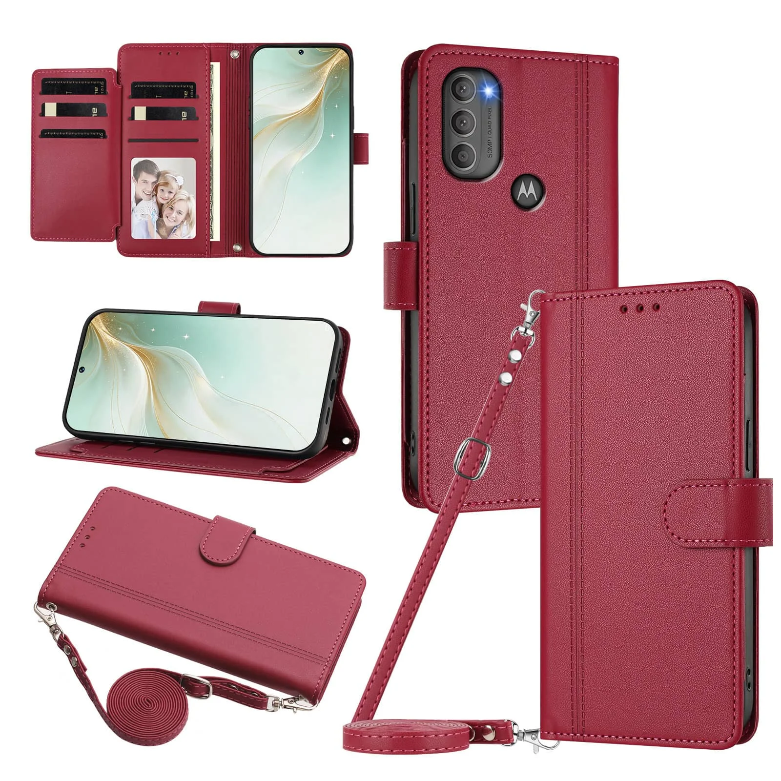 Wallet Case for Motorola Moto G31 G41 Edge S30 E20 E30 E40 G71 5G G22 E32S E22S X30 Pro E22i G72 Cover Slim Flip Magnetic Clasp
Wallet Case for Motorola Moto G31 G41 Edge S30 E20 E30 E40 G71 5G G22 E32S E22S X30 Pro E22i G72 Cover Slim Flip Magnetic Clasp