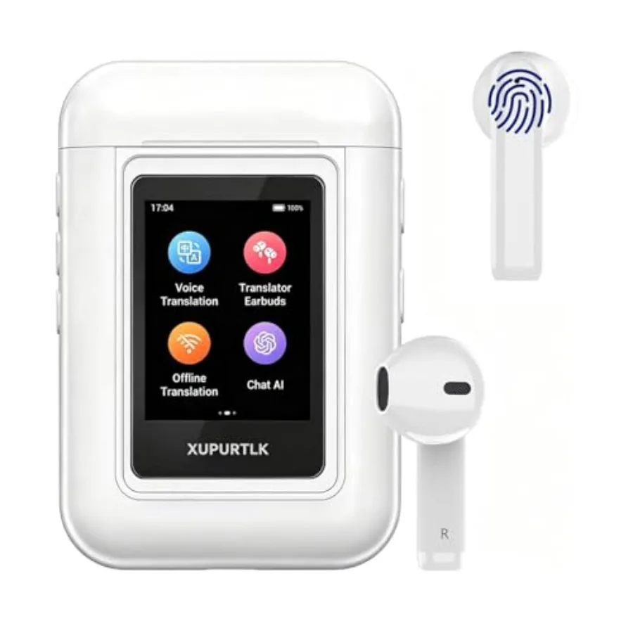 Travel/Business AI Translation Earbuds, ABS Plastic, Black, Real-Time 74 Online + 120 Offline Language Translation
Travel/Business AI Translation Earbuds, ABS Plastic, Black, Real-Time 74 Online + 120 Offline Language Translation