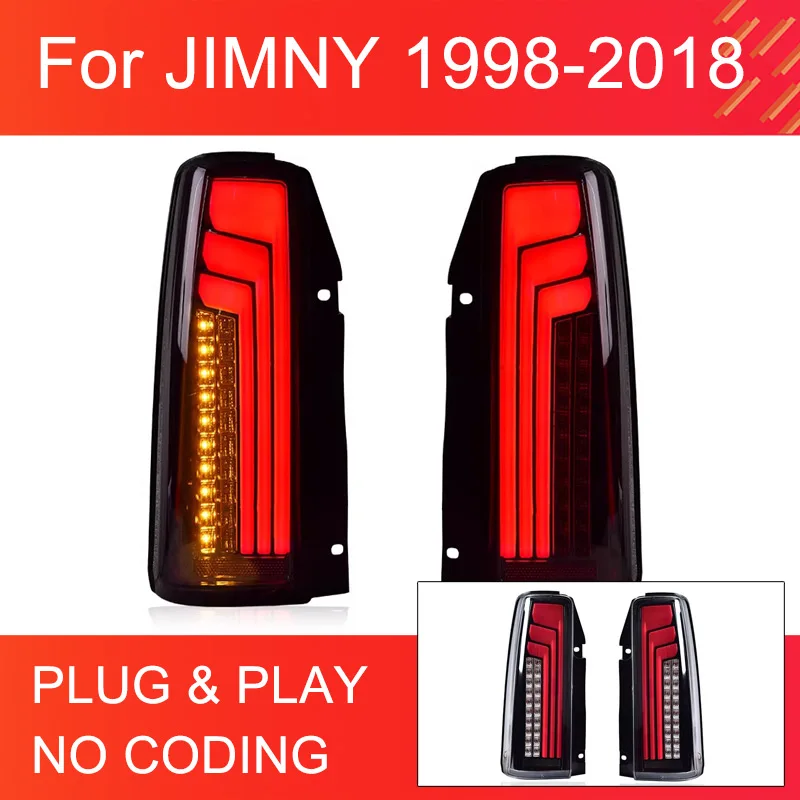 1 пара светодиодных задних фонарей в сборе для Suzuki Jimny 1998-2018 задние фонари Plug and Play со светодиодными динамическими поворотными задними фонарями
1 пара светодиодных задних фонарей в сборе для Suzuki Jimny 1998-2018 задние фонари Plug and Play со светодиодными динамическими поворотными задними фонарями