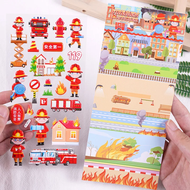 Firefighter 3D Children's Cartoon Foam Boy Stickers Early Education Toys Environmental Education Stickers Reward Stickers
Firefighter 3D Children's Cartoon Foam Boy Stickers Early Education Toys Environmental Education Stickers Reward Stickers
