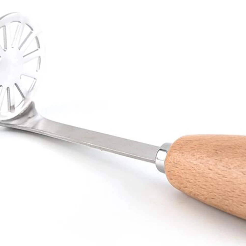 Stainless Steel Potato Masher Ricer Presser Non-Slip Handle Multi-Function Kitchen Tool For Vegetables Food Outdoor Cooking 
Stainless Steel Potato Masher Ricer Presser Non-Slip Handle Multi-Function Kitchen Tool For Vegetables Food Outdoor Cooking