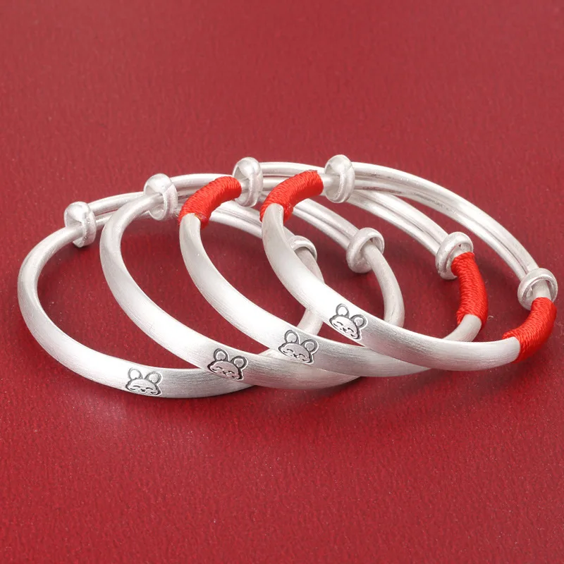 925Sterling Silver Bunny Baby Children's Red String Bracelet Rabbit Year Frosted Solid Rabbit Full Month Gift Birthday Gift
925Sterling Silver Bunny Baby Children's Red String Bracelet Rabbit Year Frosted Solid Rabbit Full Month Gift Birthday Gift