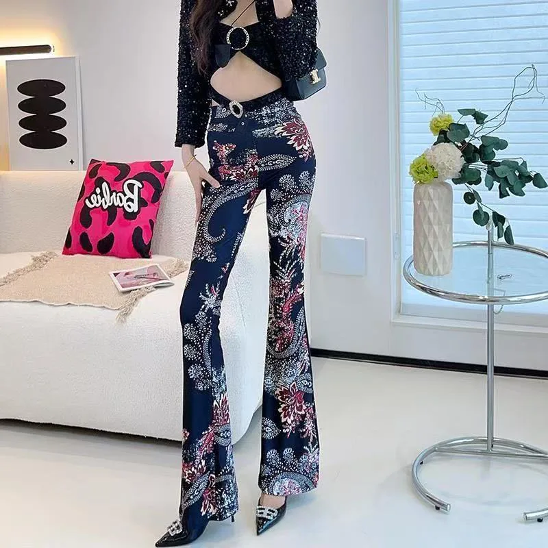 Stylish Flared High Waist Slimming and Slimming Fashion Leopard Print Snake Print Women's Pants
Stylish Flared High Waist Slimming and Slimming Fashion Leopard Print Snake Print Women's Pants