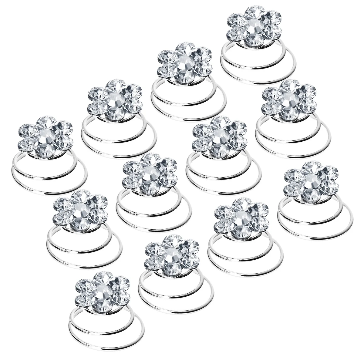 12 Pcs Rhinestone Bobby Pins Women Hair Clips Accessories Black Spiral for Miss
12 Pcs Rhinestone Bobby Pins Women Hair Clips Accessories Black Spiral for Miss