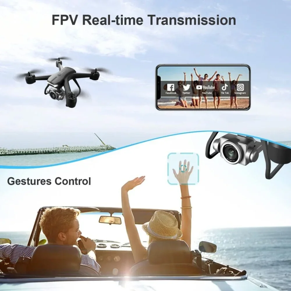 V14 Professional Drone 6K HD Dual Camera Wifi FPV Portable RC Quadcopter 2 BATTERY,Drones Suitable For Adults/Beginners
V14 Professional Drone 6K HD Dual Camera Wifi FPV Portable RC Quadcopter 2 BATTERY,Drones Suitable For Adults/Beginners