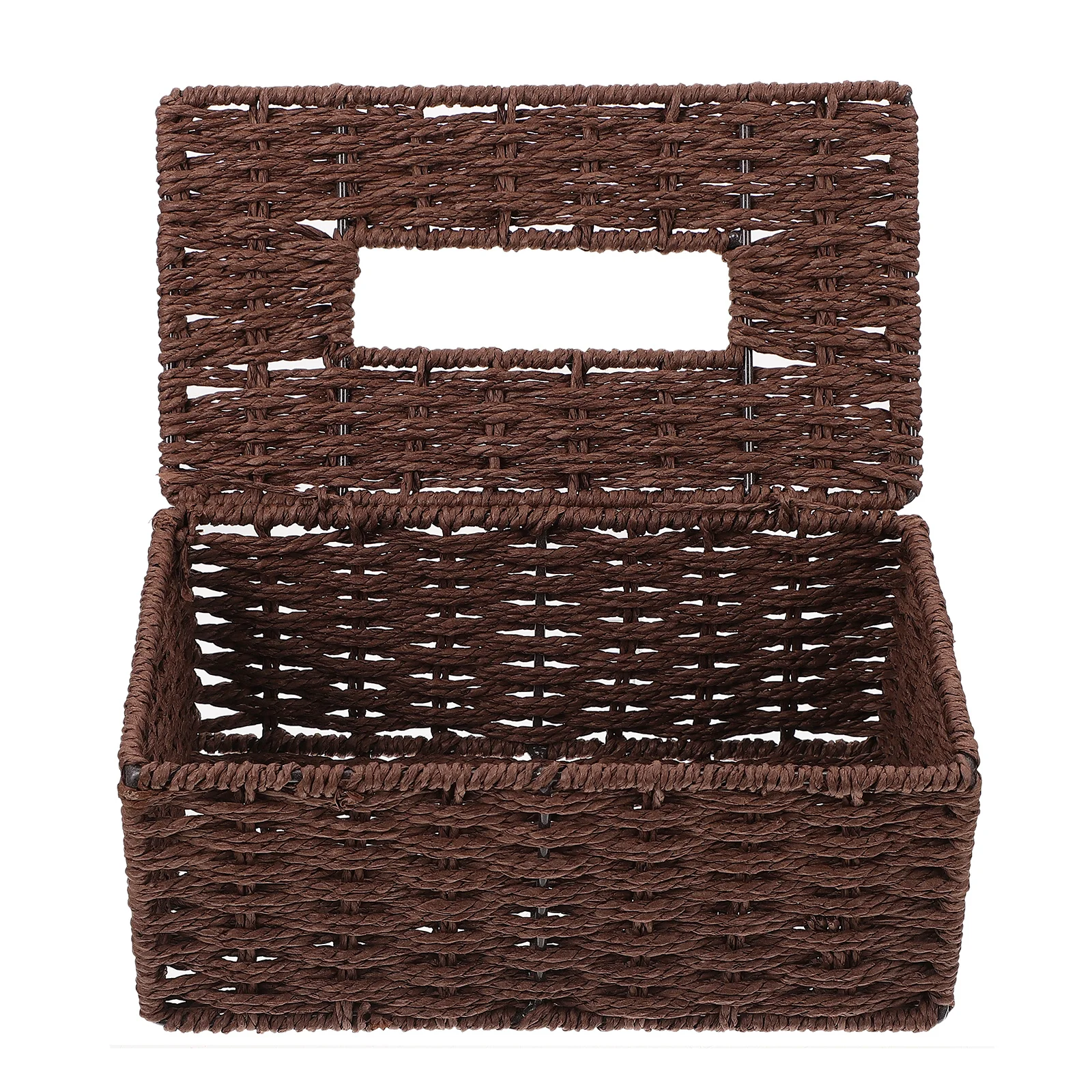 1Pcs Decorative Tissue Box Handcrafted Paper String Woven Storage Case Minimalist Design for Home Kitchen Napkin Holder
1Pcs Decorative Tissue Box Handcrafted Paper String Woven Storage Case Minimalist Design for Home Kitchen Napkin Holder
