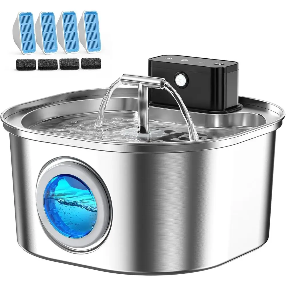 3.2L Indoor Pet Drinking Fountain with Motion Sensor, BPA-Free Filter, and Water Level Indicator
3.2L Indoor Pet Drinking Fountain with Motion Sensor, BPA-Free Filter, and Water Level Indicator