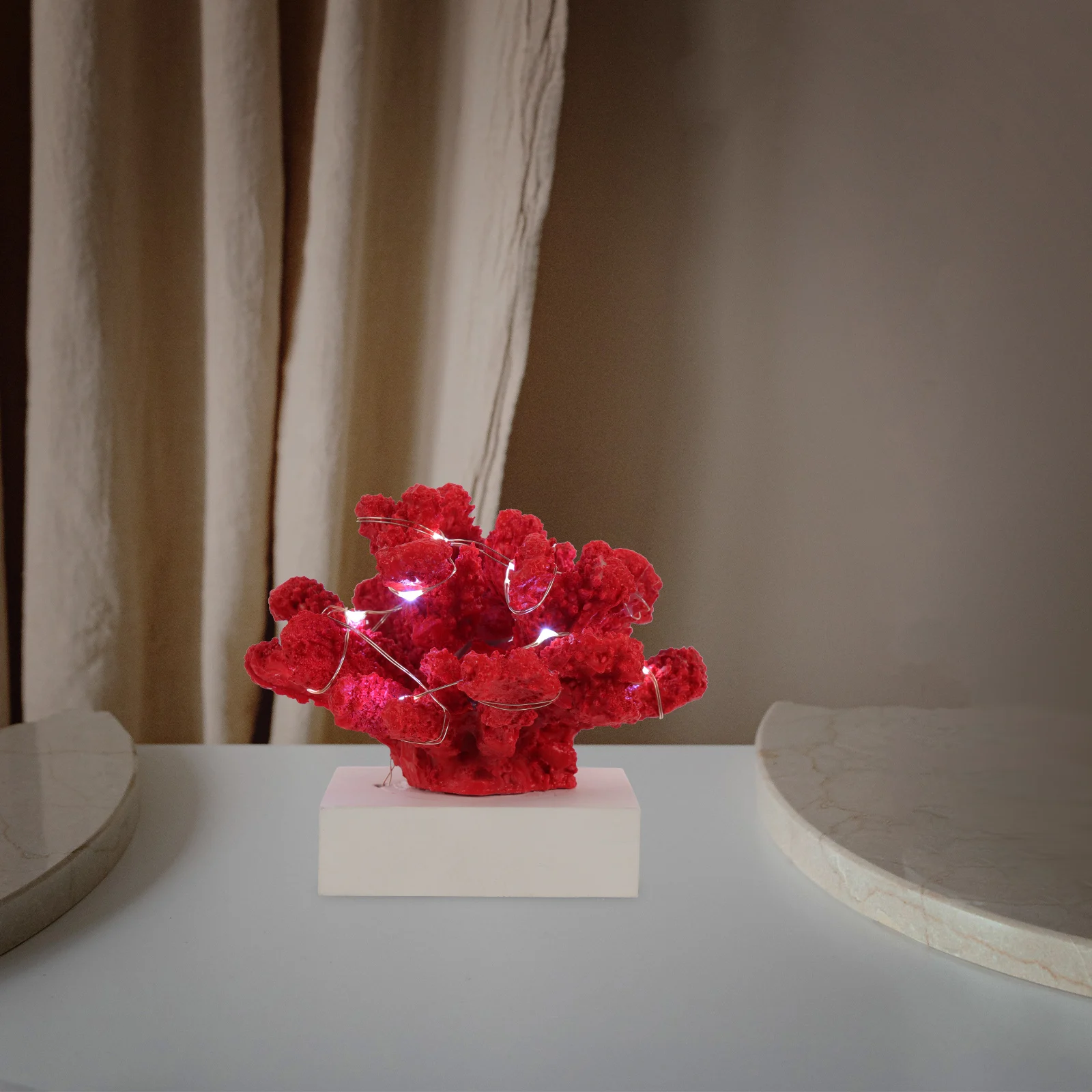 Simulated Coral naments String Lights Resin Decor Artificial Bonsai Desk Office Home Sculpture Glow Decorative Items
Simulated Coral naments String Lights Resin Decor Artificial Bonsai Desk Office Home Sculpture Glow Decorative Items