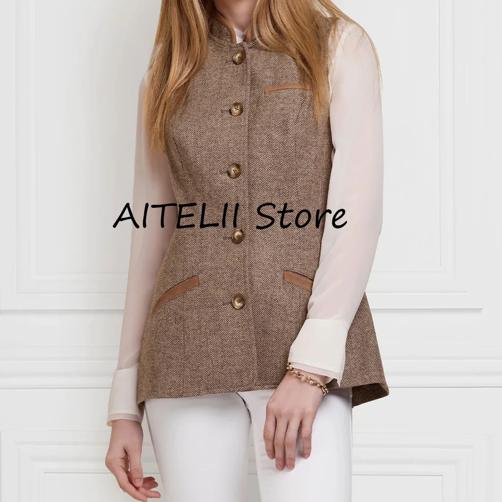 Women's Herringbone Vest Giletes for Women Long Woman Vests Trendy Women's Clothing New in Coats and Jackets Tops Lady Best Coat
Women's Herringbone Vest Giletes for Women Long Woman Vests Trendy Women's Clothing New in Coats and Jackets Tops Lady Best Coat