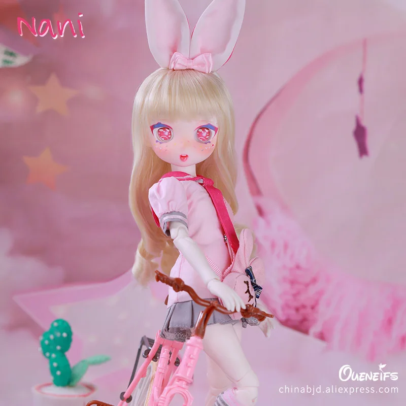 Nani 1/6 Yosd куклы с маленьким телом, милые Мультяшные девушки, езда на велосипеде, полный Профессиональный макияж, модные игрушки для девочек, подарки
Nani 1/6 Yosd куклы с маленьким телом, милые Мультяшные девушки, езда на велосипеде, полный Профессиональный макияж, модные игрушки для девочек, подарки