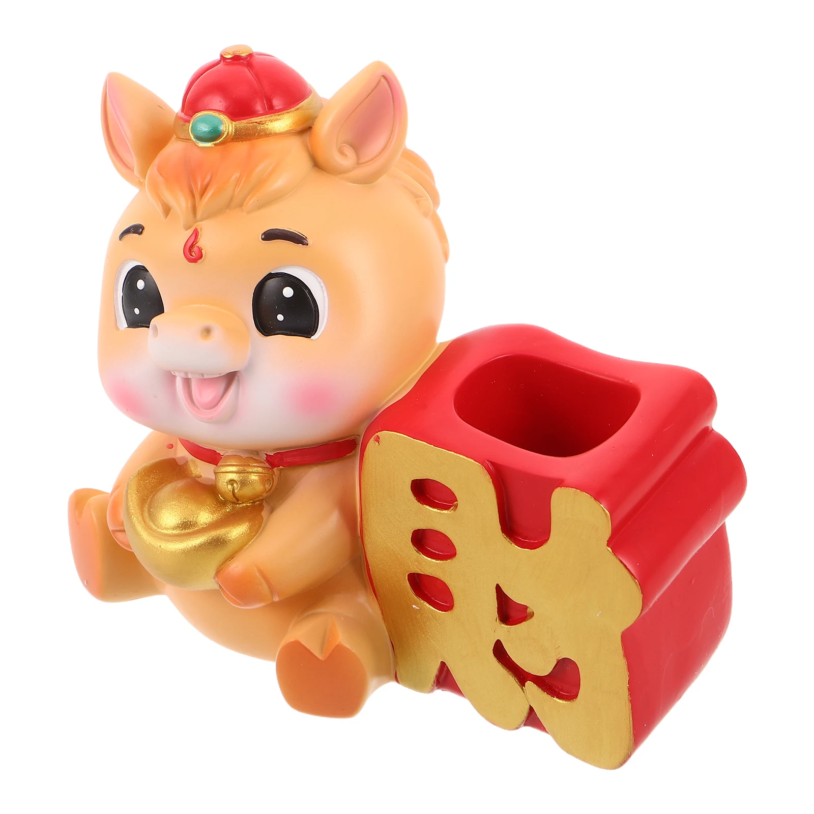 Cute Horse Pen Holder - Year of The Horse 2026 Desktop Stationery Organizer - Feng Shui Wealth Desk Decor for Office Home Study
Cute Horse Pen Holder - Year of The Horse 2026 Desktop Stationery Organizer - Feng Shui Wealth Desk Decor for Office Home Study
