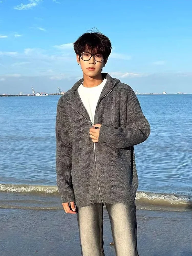 Мужской кардиган Cleanfit с капюшоном, вязаный, свободного кроя, в стиле лэйзери, высококачественный, в американском ретро-стиле, верхняя одежда для осени и зимы, модный
Мужской кардиган Cleanfit с капюшоном, вязаный, свободного кроя, в стиле лэйзери, высококачественный, в американском ретро-стиле, верхняя одежда для осени и зимы, модный