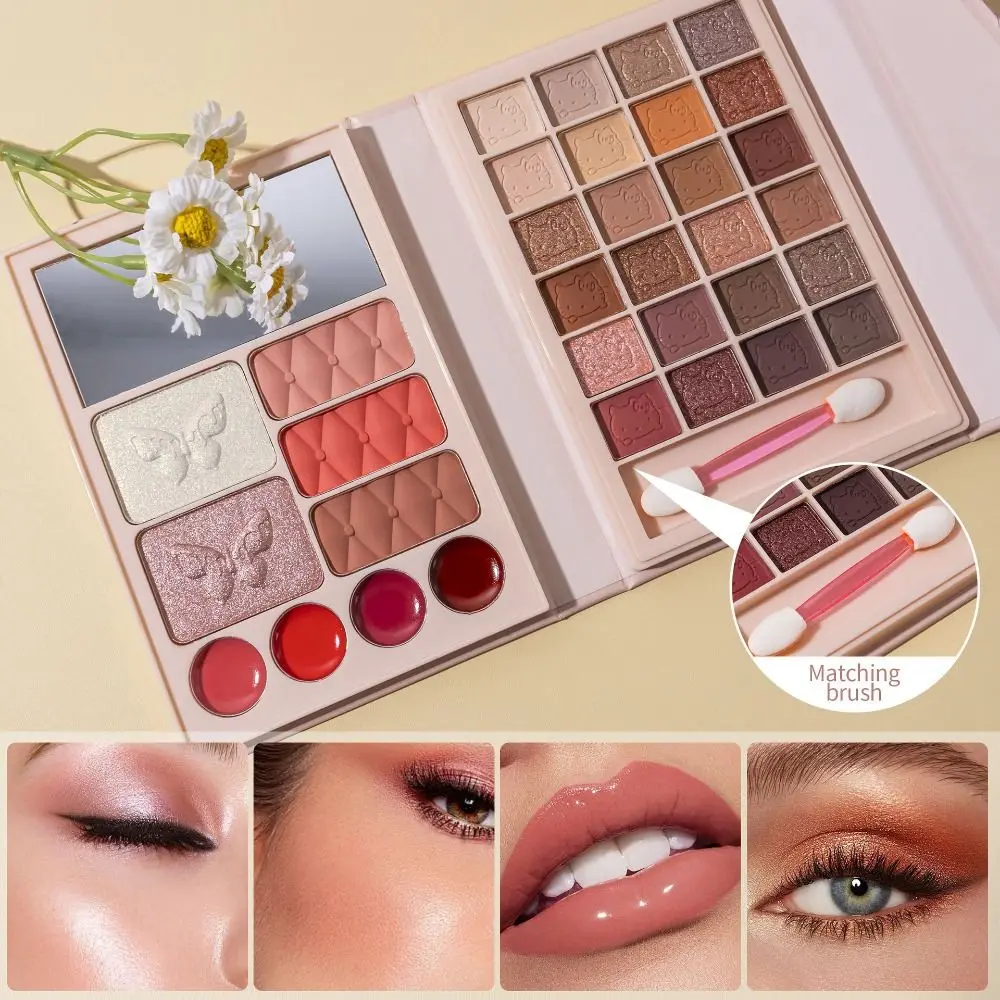 All in One Travel Makeup Palette Kit with Makeup Mirror Pearlescent Multi-color Eyeshadow Pallet Highlight Blush Cosmetics Set
All in One Travel Makeup Palette Kit with Makeup Mirror Pearlescent Multi-color Eyeshadow Pallet Highlight Blush Cosmetics Set