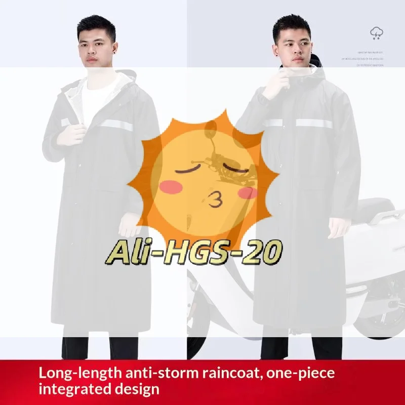 Raincoat Long Full-body Rain-proof Men's Adult Women Thickening Portable For Motorcycle Cycling Storm Proof Rain Clothes
Raincoat Long Full-body Rain-proof Men's Adult Women Thickening Portable For Motorcycle Cycling Storm Proof Rain Clothes