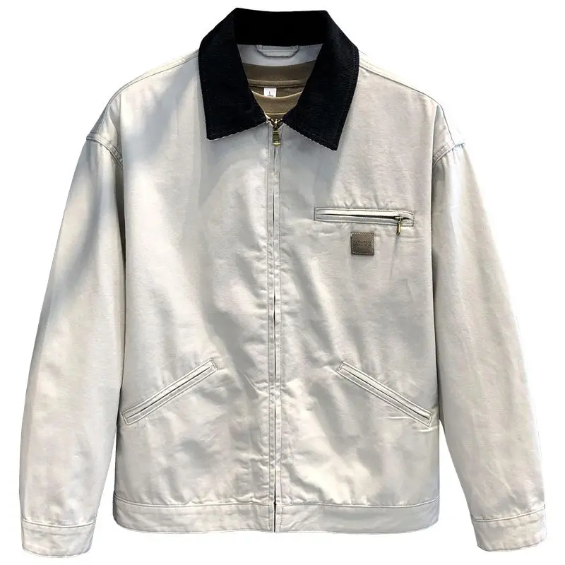 Высококачественная мужская куртка контрастного цвета в стиле ретро с лацканами, весенне-осенняя новая американская повседневная мужская куртка
Высококачественная мужская куртка контрастного цвета в стиле ретро с лацканами, весенне-осенняя новая американская повседневная мужская куртка