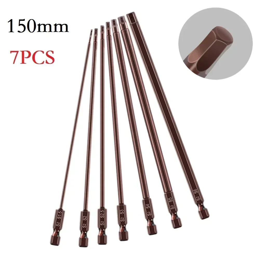 7pcs Alloy Steel Electric Screwdriver Bits Set Hex Screw Driver Hex Shank Hand Drill H1.5 H2.0 H2.5 H3.0 H4.0 H5 H6.0 Hand Tools
7pcs Alloy Steel Electric Screwdriver Bits Set Hex Screw Driver Hex Shank Hand Drill H1.5 H2.0 H2.5 H3.0 H4.0 H5 H6.0 Hand Tools